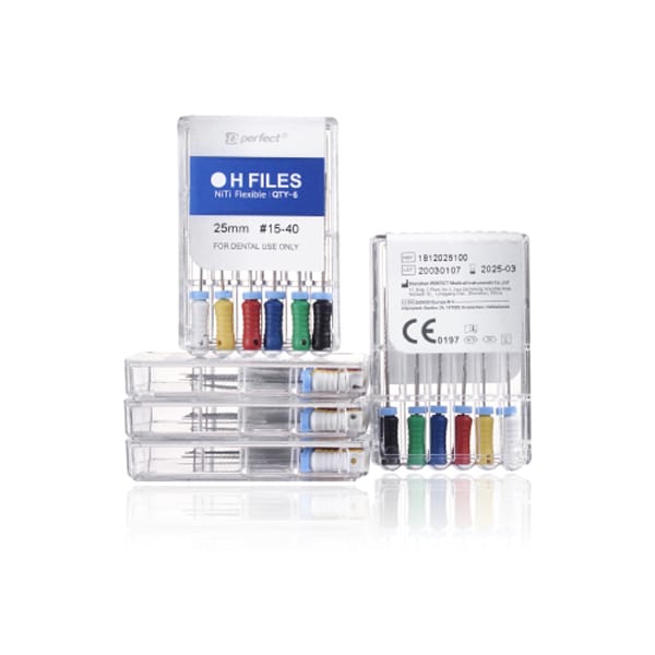 Limes H manuelles endodontiques – 6 pièces/paquet