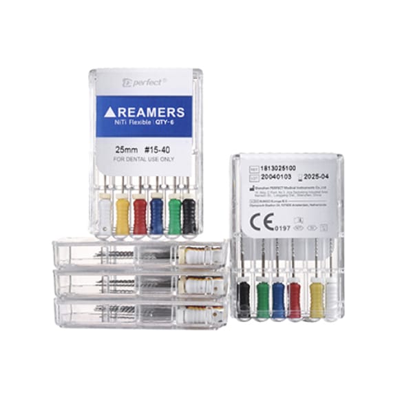 Alésoirs manuels endodontiques – 6 pièces/paquet