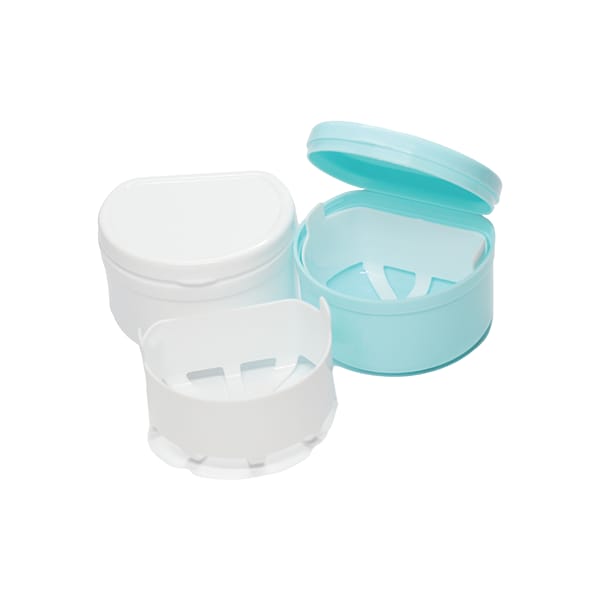 Denture Box with basket 12 pcs/ pk assorted colors