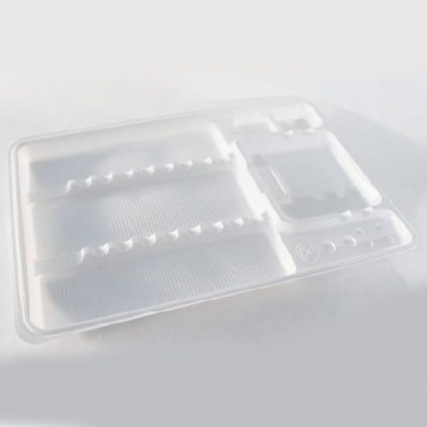 Disposable Plastic Divided Tray 400 pcs/pk