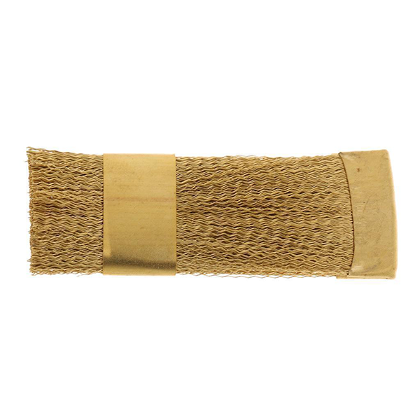 Brosse plate en fil de laiton - lot de 5