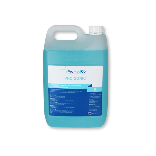 Pro-Sonic Détergent Désinfectant 5L – THOMSEN DENTAL PTY LTD, Instrument Cleaning Solutions