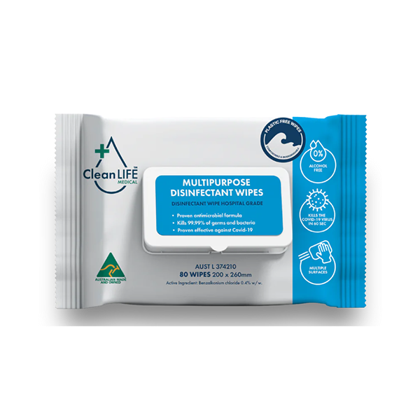 CleanLIFE Mehrzweck-Desinfektions- und Reinigungs-Wipes Softpack