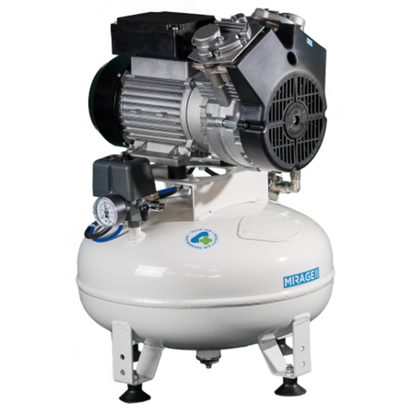2-cylinders dental compressor MIRAGE 100 – 4TEK SRL, Kompressoren + Absaugung