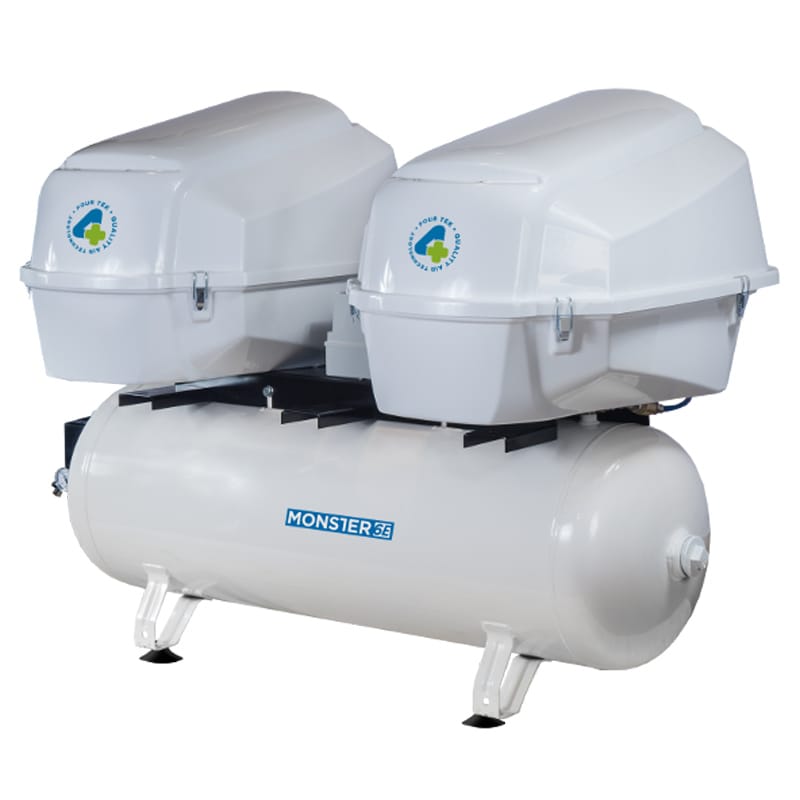 Silent compressor with dryer MONSTER 6E – 4TEK SRL, Compressors + Suction
