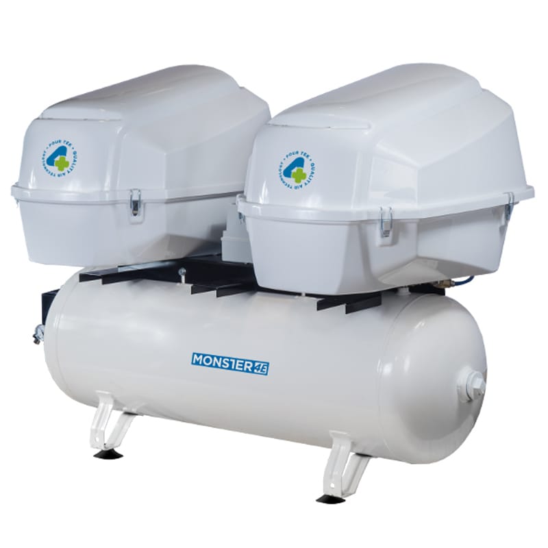 Silent compressor with dryer MONSTER 4E – 4TEK SRL, Produits d'implantologie