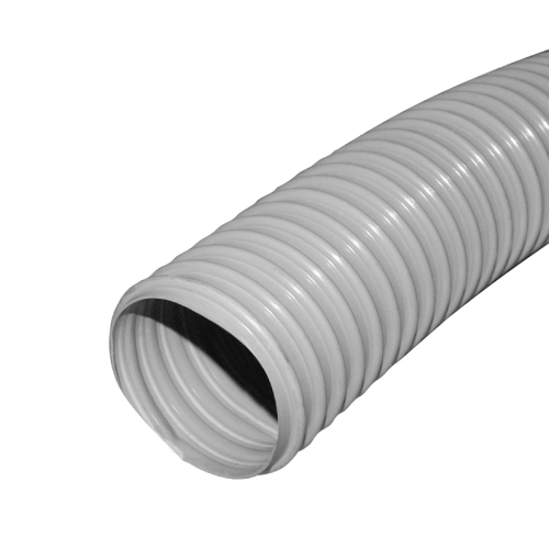 Flat spiral suction hoses for dental chairs