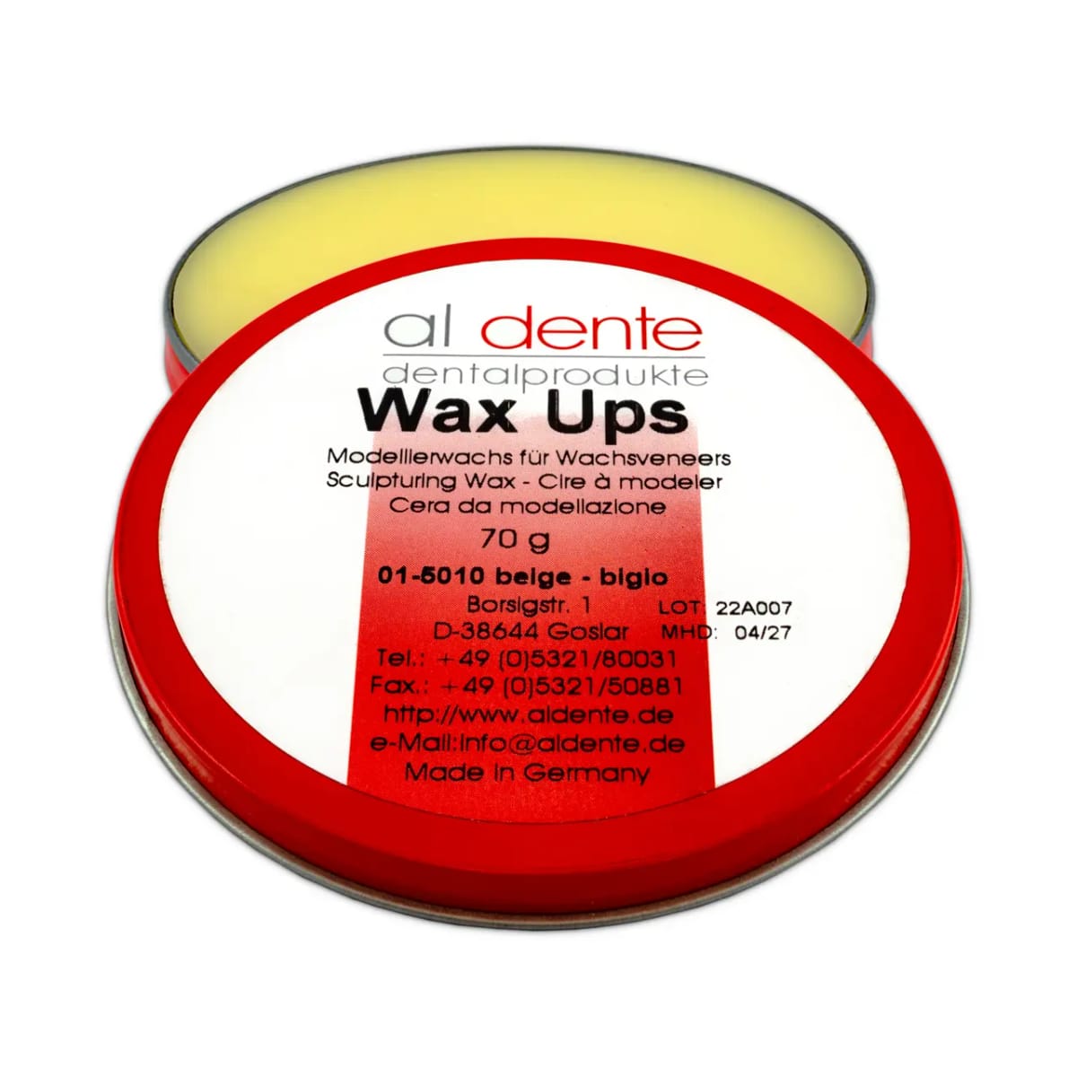 Wax up sculpturing wax beige, 70 g – al dente Dentalprodukte, Waxes