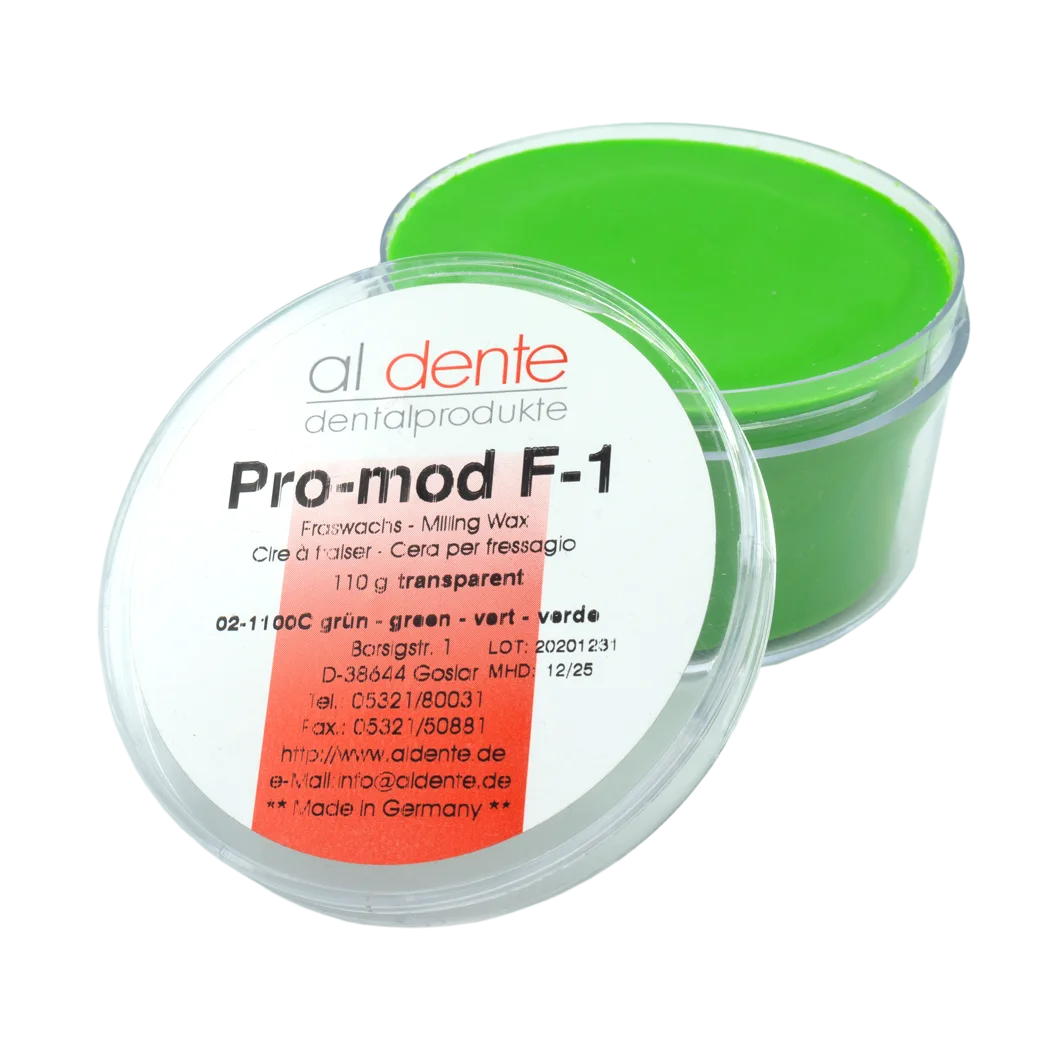 Pro-Mod F-1 Grün Transparent, 110 g – al dente Dentalprodukte, Dental Waxes