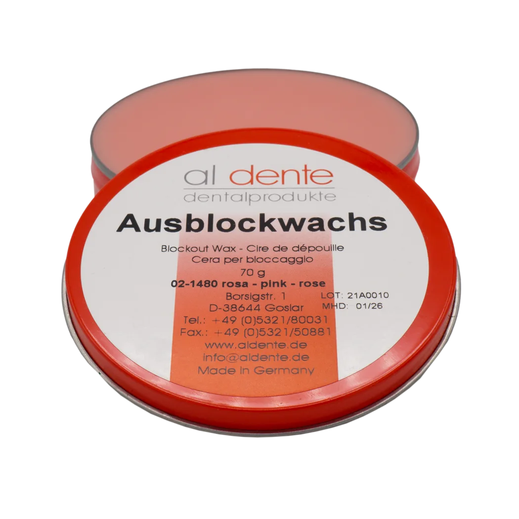 Blockout-Wachs pink – al dente Dentalprodukte, Wachse