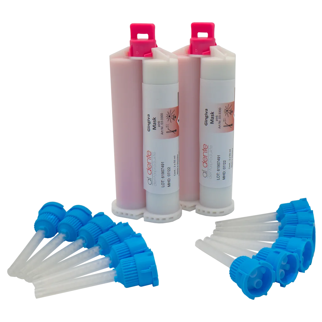 Masque gingival 2 x 50 ml + 12 embouts mélangeurs