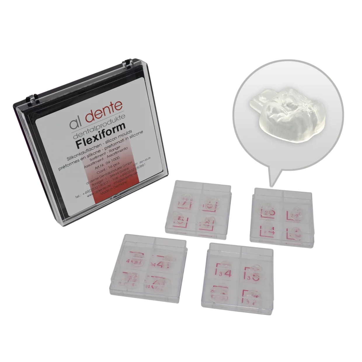 Facettes en cire UK Front 41U – al dente Dentalprodukte, Dental Waxes