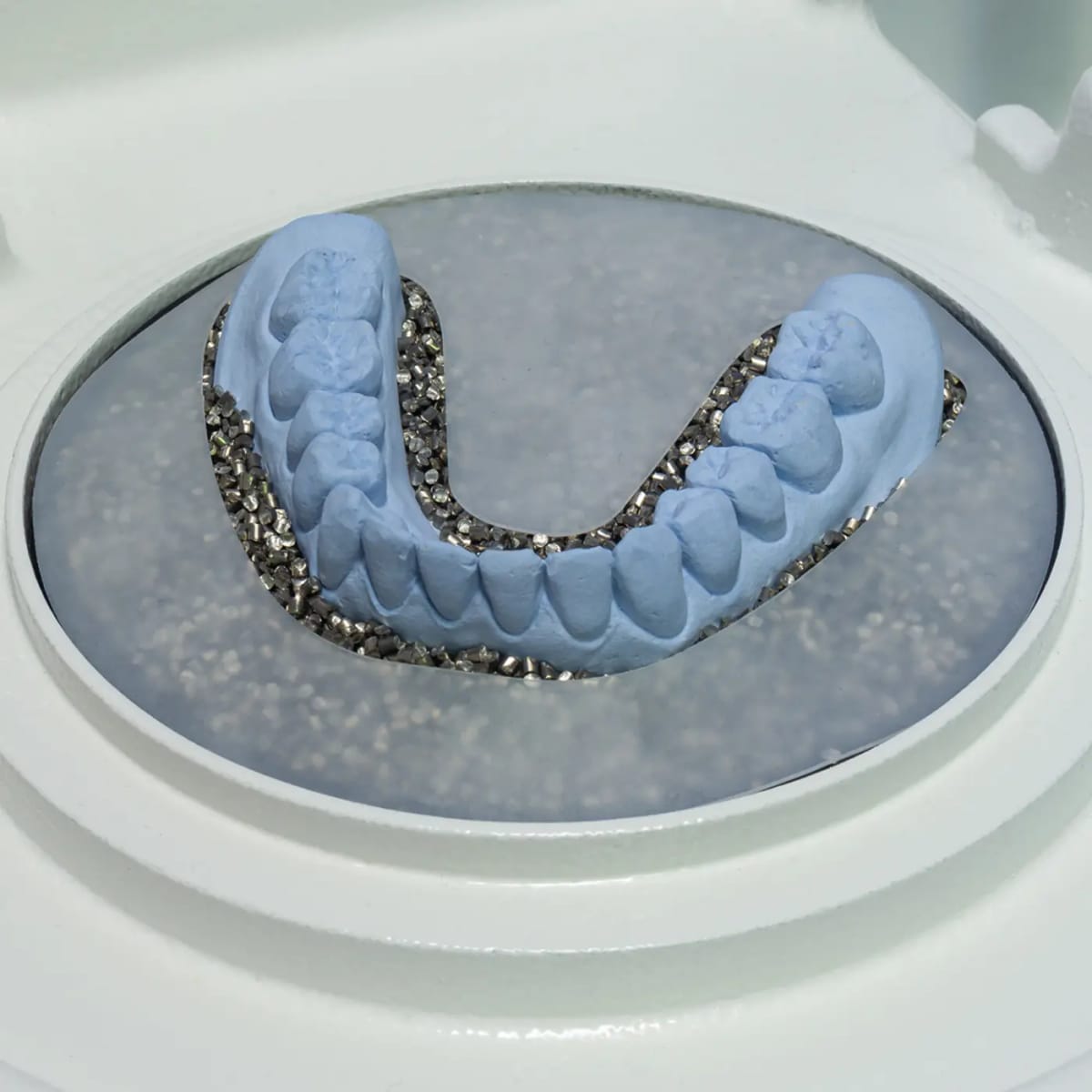Abdeckfolie für Granulat, 4 × 2 Stk., Ober- und Unterkiefer – al dente Dentalprodukte, Tiefziehfolien und -platten