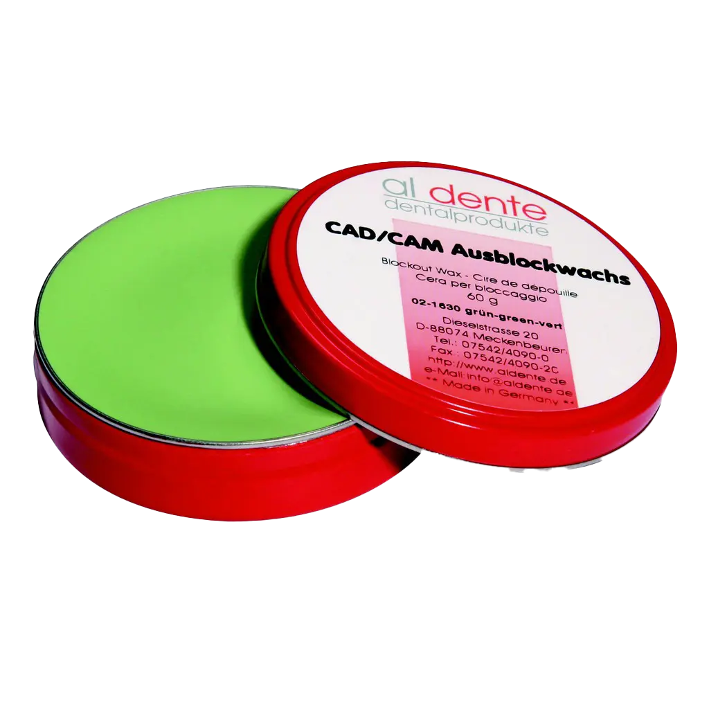 CAD/CAM Block-Out Wax green, 70 g – al dente Dentalprodukte, Milling Blocks & Blanks