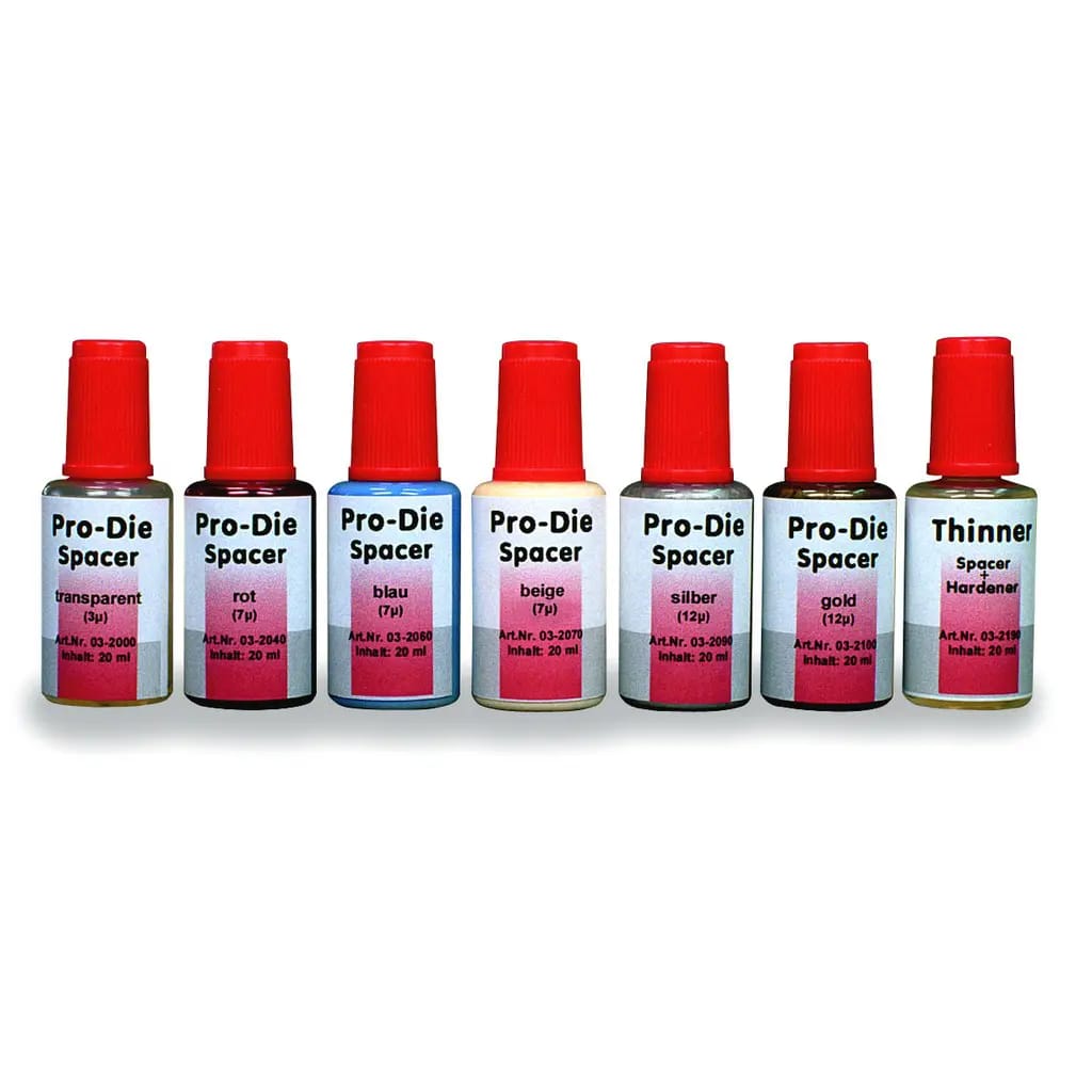 Pro-Die Hardener (0µ), 2 x 20 ml – al dente Dentalprodukte, Gipszusätze, Stumpflacke und Gipslöser