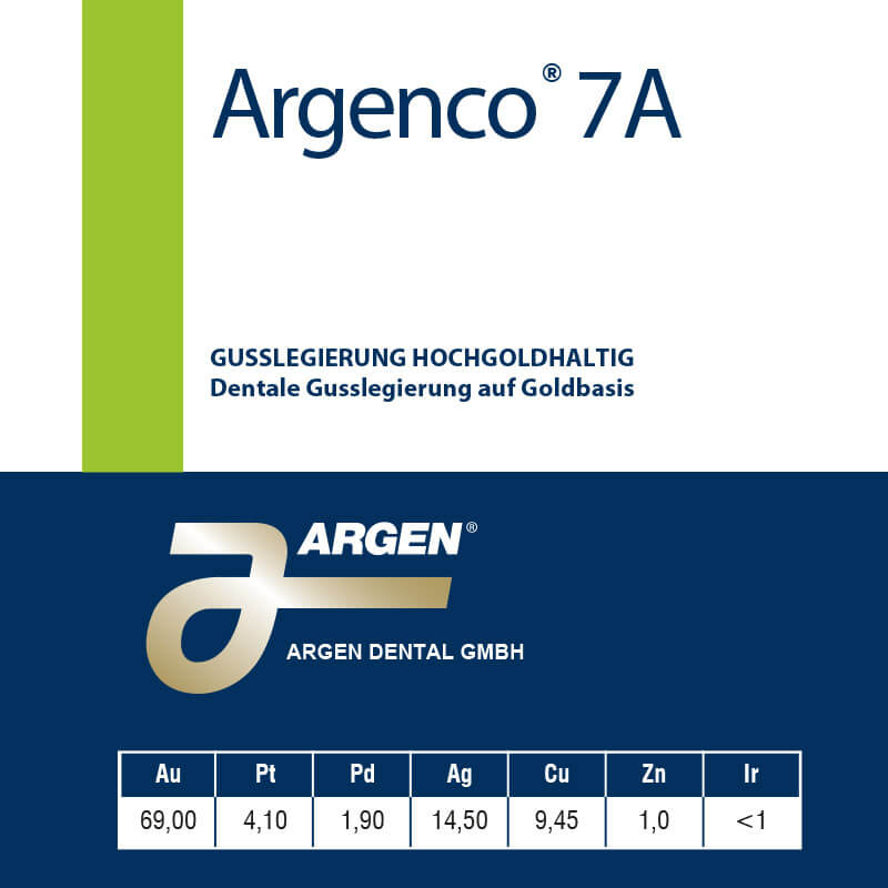 Argenco 7 A – ARGEN Dental, Alloys & Alloy Accessories