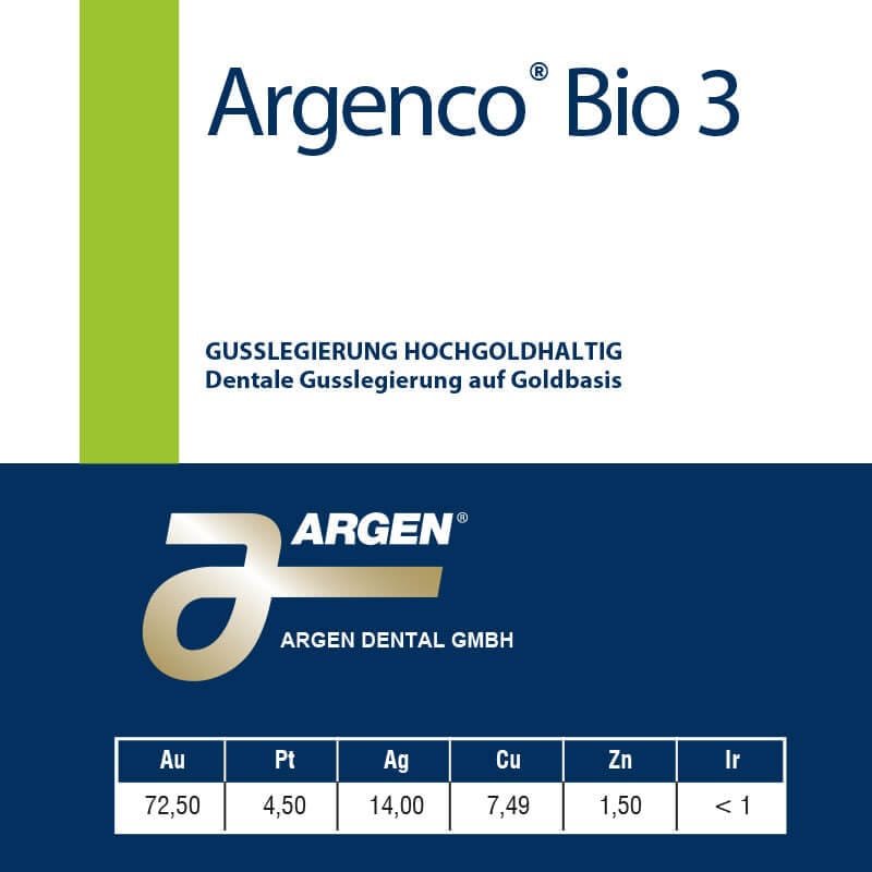 Argenco Bio 3 – ARGEN Dental, Legierungen und Lote