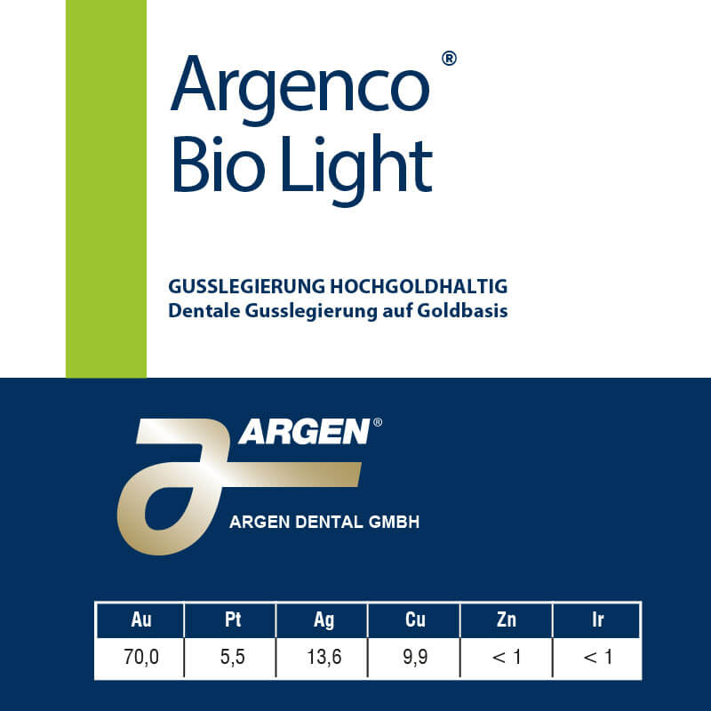 Argenco Bio Light – ARGEN Dental, Alloys & Alloy Accessories