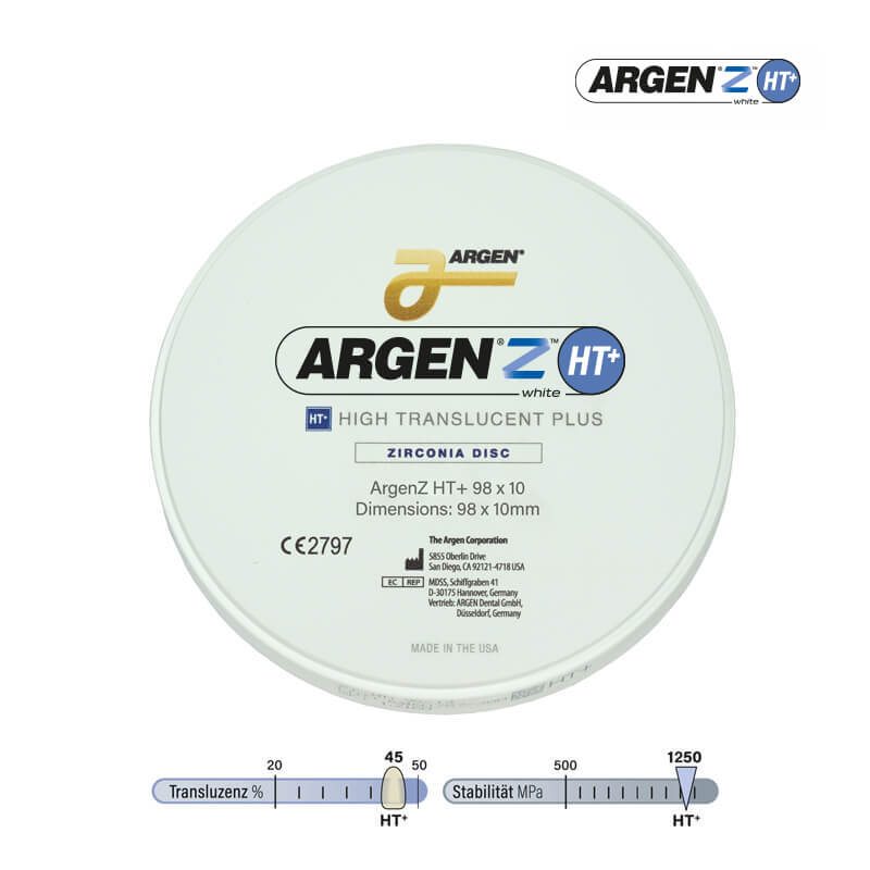 ArgenZ HT⁺ white – ARGEN Dental, Milling Discs & Pucks