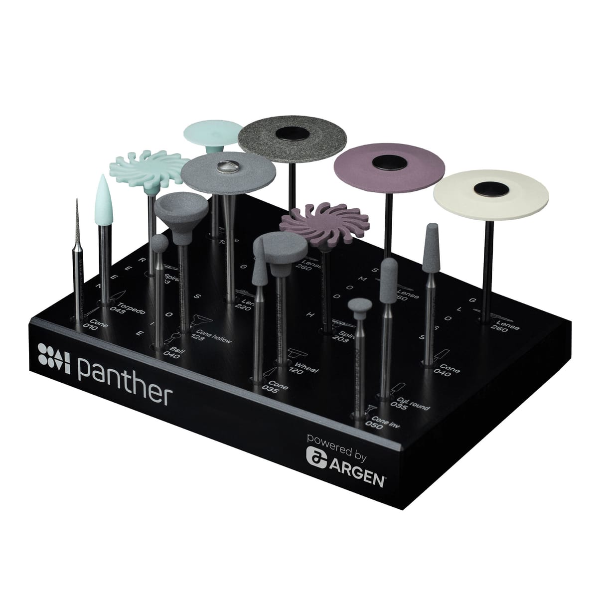 Panther Zirkon Toolset "powered by Argen" – ARGEN Dental, Laboratory Rotary Instruments