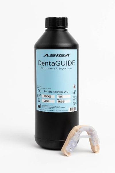Asiga DentaGUIDE, DentaTRY, and DentaTRAY