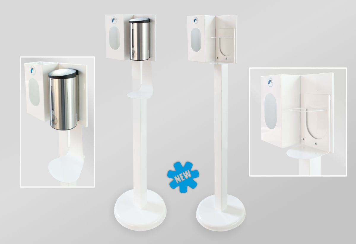 Colonna per distributore gel disinfettante – ASTRA MOBILI METALLICI, Hygiene