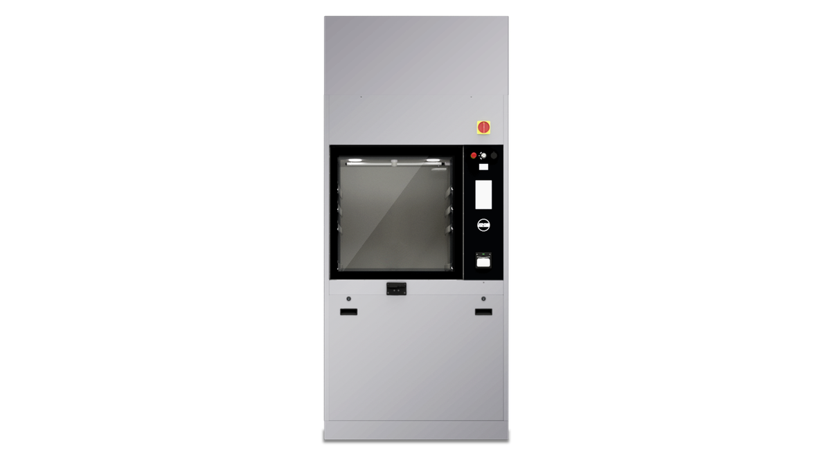 Laveur-désinfecteur à porte unique automatique en verre, séchage et une chaudière – AT-OS S.r.l., Autoclaves/Sterilizers and Accessories