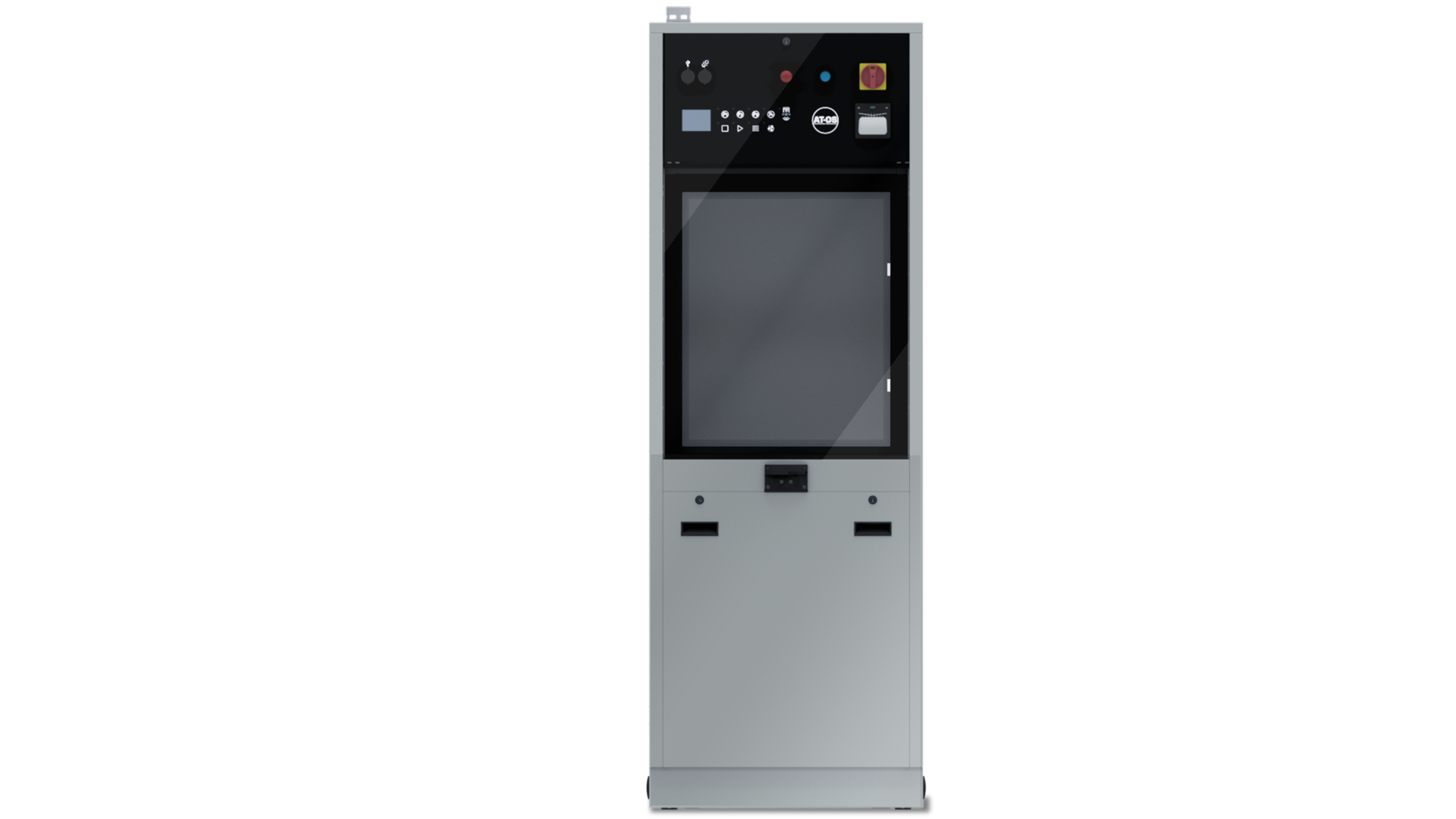 Laveur-désinfecteur à porte unique automatique en verre et système de séchage