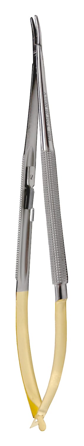 Castroviejo Round Handle - Curved Beak