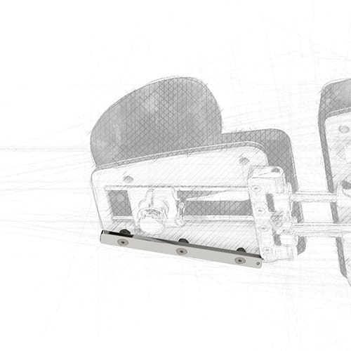 Montageschiene 250mm, Kopf-/Sitzteil – GENIUS/VENUS Z1.151 – BRUMABA, Treatment Unit Accessories