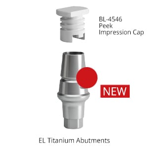 Closed Tray Impression Transfers/Abutments - EL abutments – C-TECH IMPLANT srl, Implantologie