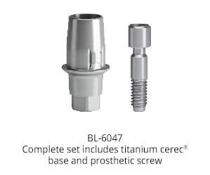 EL / BL Titanium Cerec Base – C-TECH IMPLANT srl, Implantologie