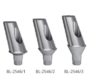 Angled abutments - titanium 25° angled abutments