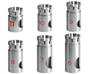 ø2, ø3,5 & ø4,3 Diameter Vented Drill Stops