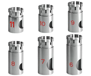 Stop di profondità per frese ø2, 3,5 & 4,3 finestrati