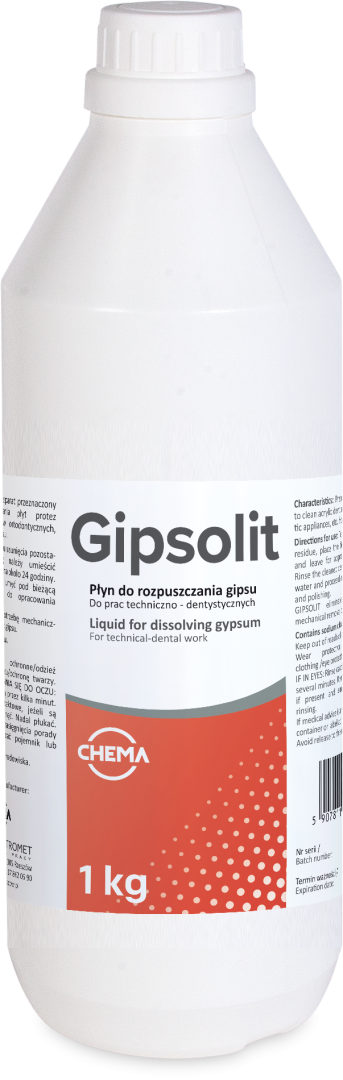 GIPSOLIT 1 kg – CHEMA-Elektromet Co-op, Zahntechnikartikel