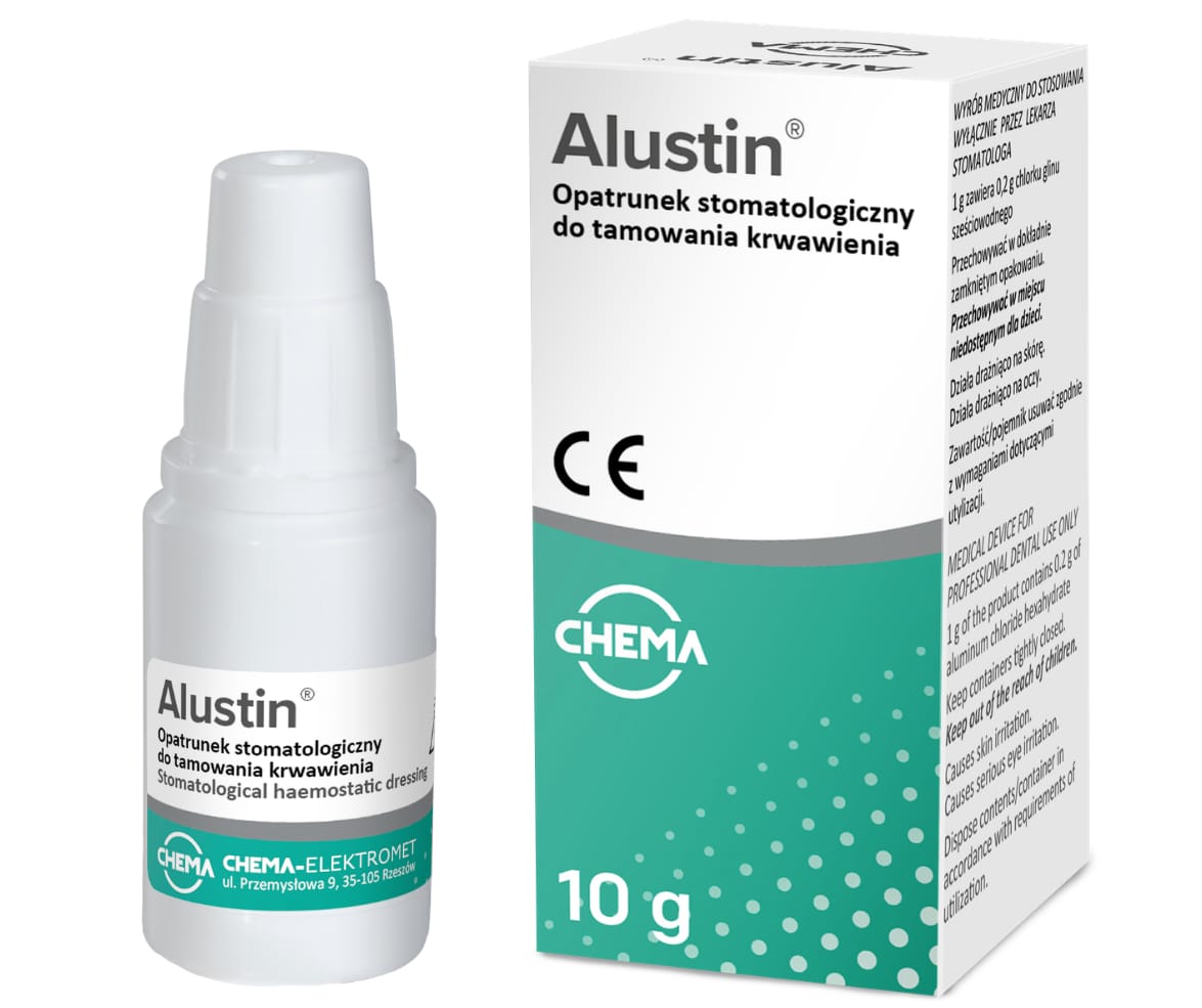 ALUSTIN® – CHEMA-Elektromet Co-op, Blutstillung