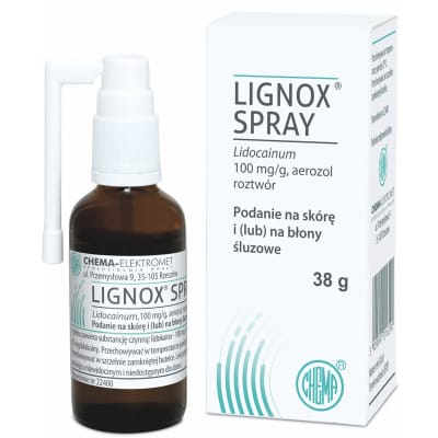 LIGNOX® SPRAY – CHEMA-Elektromet Co-op, Oberflächenanästhetika
