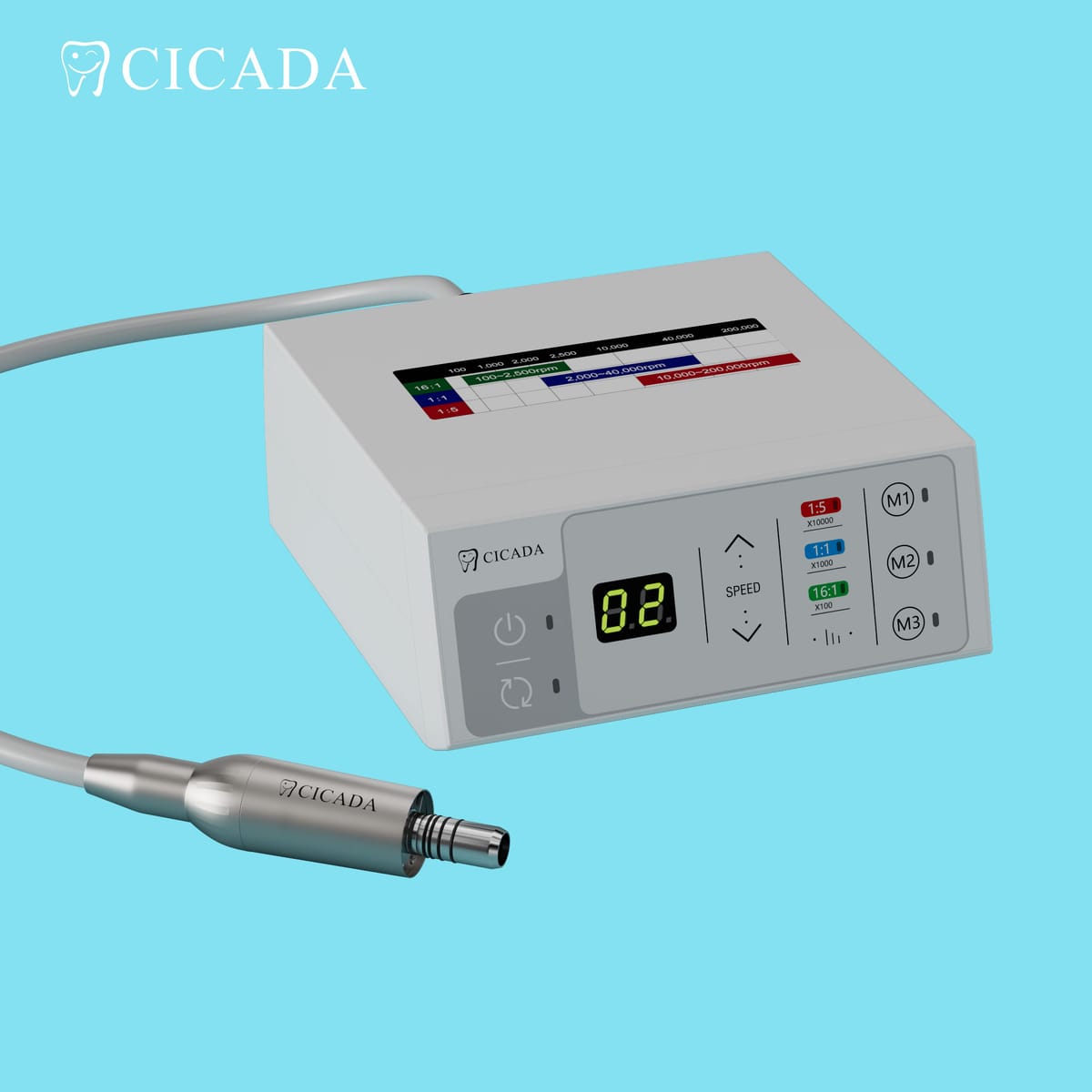 Electric Micro Motor Touch Screen NL 400-2 – Foshan Cicada Dental Instrument Co., Ltd, Motors