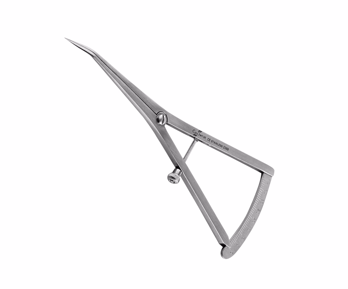 Castroviejo Caliper 15cm, 0-40mm Angled – ComDent – Commic International Ltd., Implant Surgical Kits