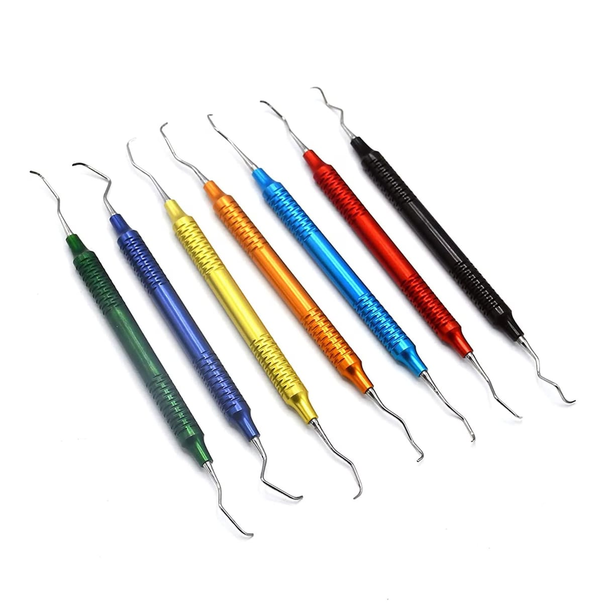 Dental Gracey Curette Set of 7, Multi Color – ComDent – Commic International Ltd., PA-Chirurgie