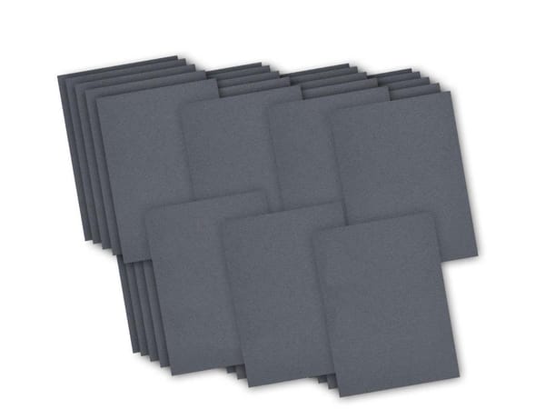 Wet And Dry Paper 35 Piece Multi Grit Pack, Grades 240-1200