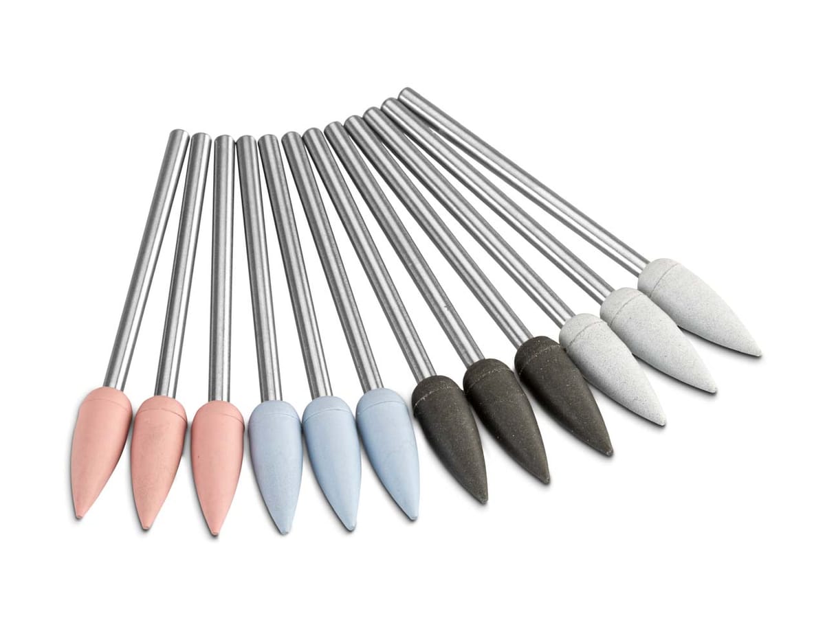 Eveflex Silicone Burr Flame, Set Of 12 – Cooksongold