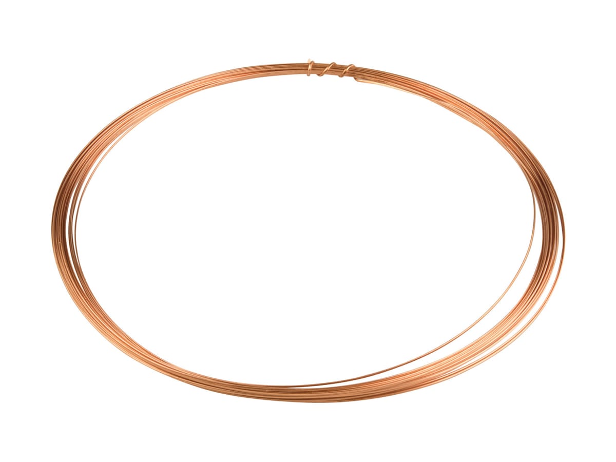 Copper D Shape Wire 1.2mm X 3M Half Hard – Cooksongold