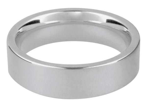 Silver Easy Fit Wedding Ring 5.0mm, Size K, 6.0g Heavy Weight, Hallmarked, Wall Thickness 2.15mm, 100% Recycled Silver