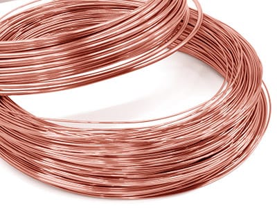 9ct Red Gold Round Wire 1.50mm, 100% Recycled Gold