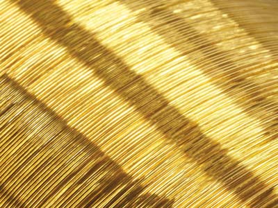 14ct Yellow Gold Round Wire 0.25mm Half Hard, Laser Wire, 100% Recycled Gold