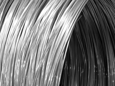 18ct White Gold Round Wire 0.70mm, 100% Recycled Gold