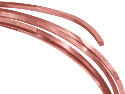 9ct Red Gold Square Wire 3.00mm Fully Annealed, 100% Recycled Gold
