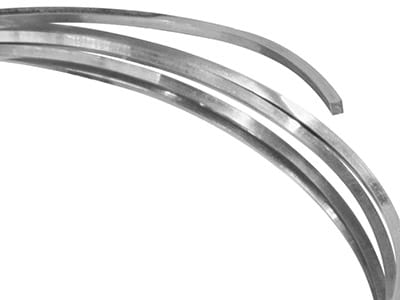 18ct White Gold Square Wire 6.00mm Fully Annealed, 100% Recycled Gold